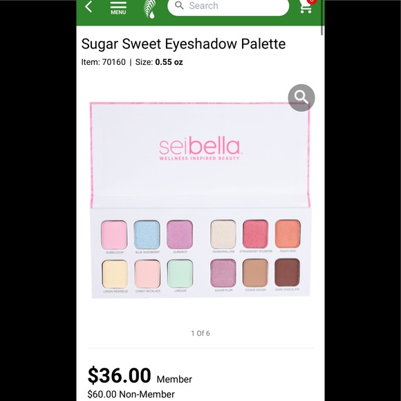 New in Box SeiBella eye shadow palette - Picture 6 of 7